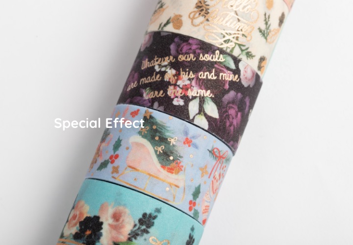 different types of foil washi tape