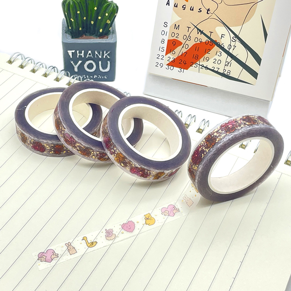 Dot Confetti Full Box Washi Tape with many foil colors 6