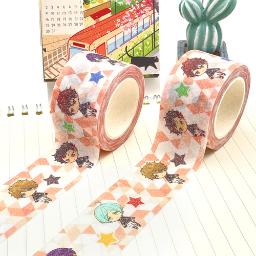 Glitter Washi Tape Wholesale Custom kawaii designs 3