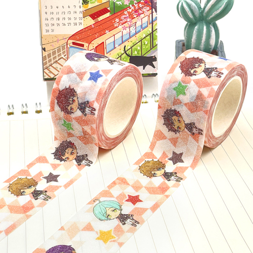 Kawaii Christmas Grid Line Skinny Washi Tape Glitter Custom Printed Washi  Tape Rolls, Custom Printed Washi Tape, Glitter Washi Tape, Adhesive Paper  Film - Buy China Wholesale Washi Tape Rolls $0.09