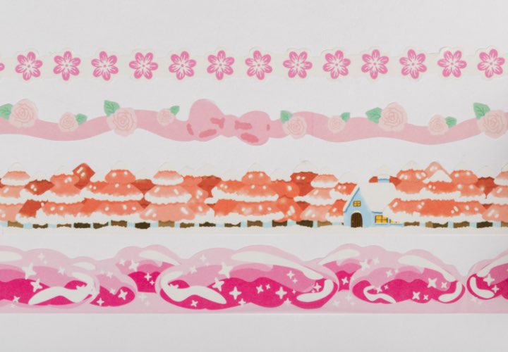 details of die cut washi tape