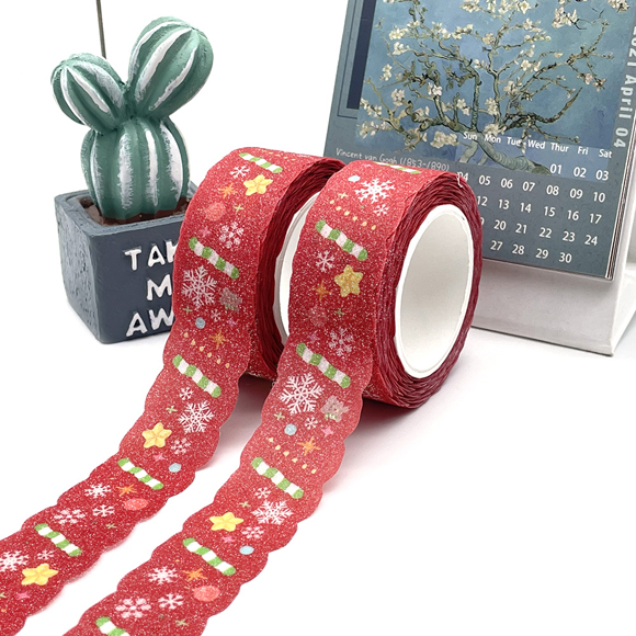 design glitter die cut washi tape with personal shapes 4