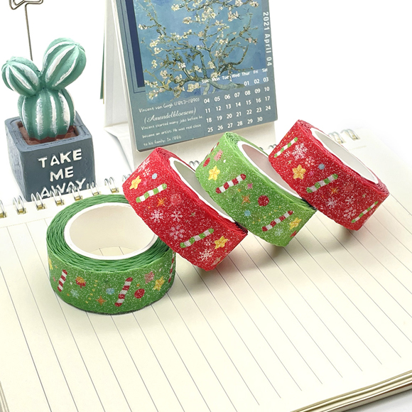 design glitter die cut washi tape with personal shapes 5