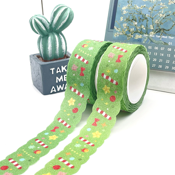 design glitter die cut washi tape with personal shapes 6