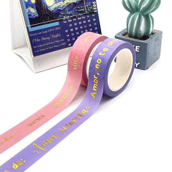 design your washi tape with colorful foil 1