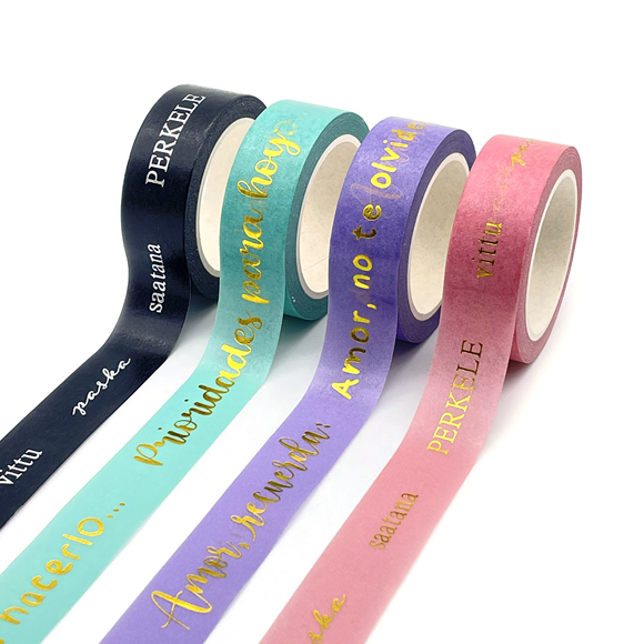 design your washi tape with colorful foil 2