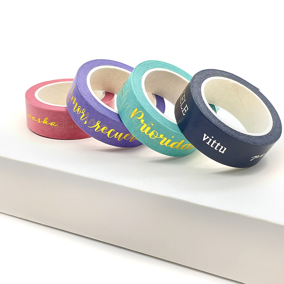 design your washi tape with colorful foil 3