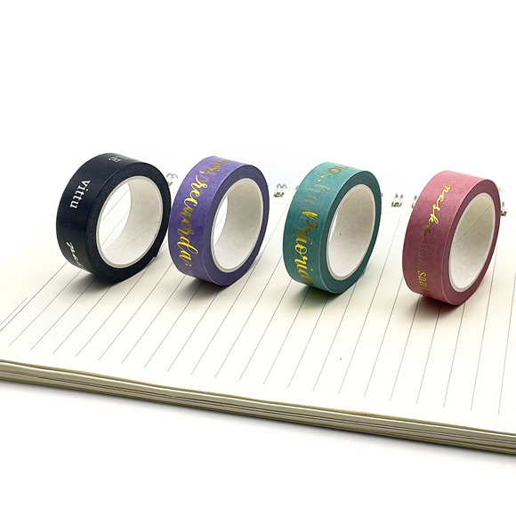 design your washi tape with colorful foil 6