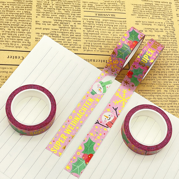 gold foil washi tape customized designs 1