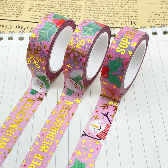gold foil washi tape customized designs 6