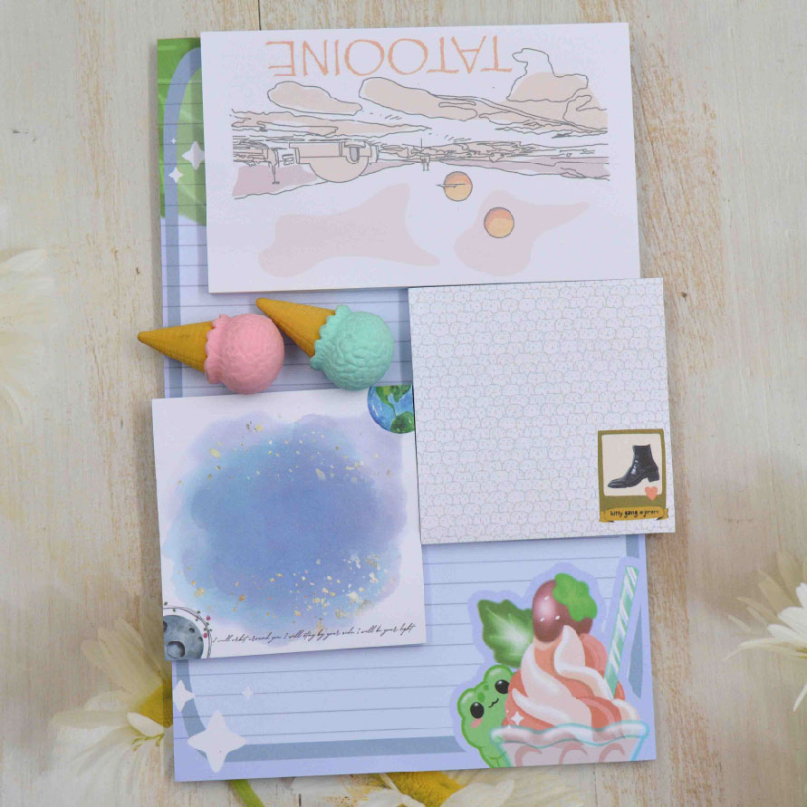 memo pads and sticky note